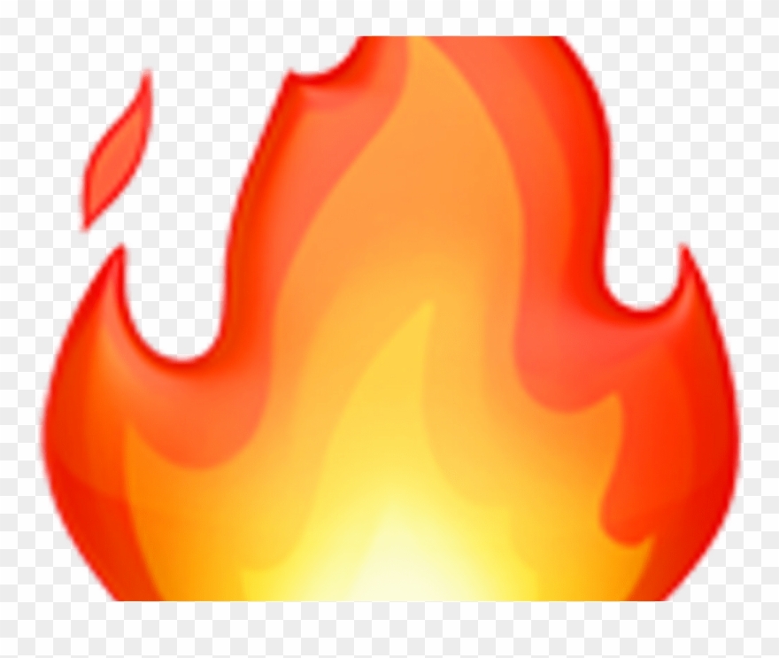 Flames Clipart Tumblr Transparent Cute Borders, Vectors, - Iphone Fire Emoji - Png Download