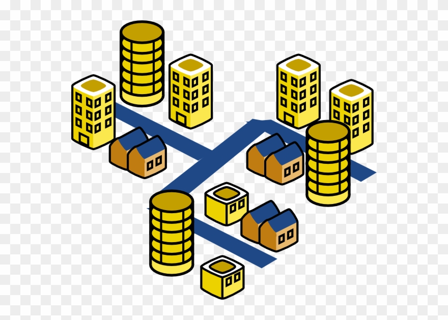 Banner Transparent Library City Street Clipart - Office Building Clip Art - Png Download