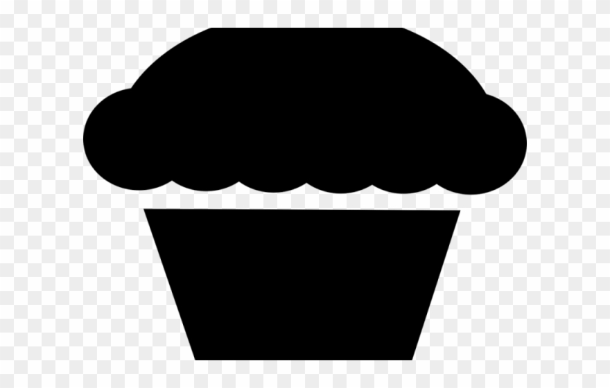 Muffin Clipart Muffin Top - Cupcake Silhouette - Png Download