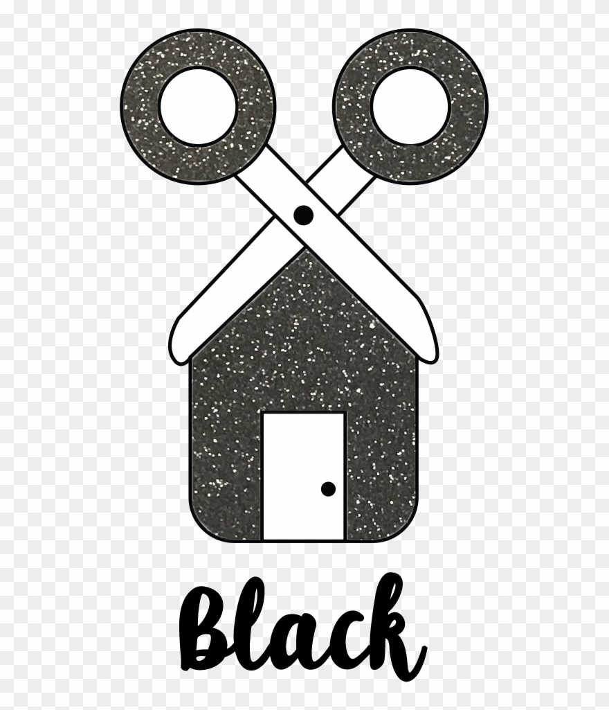 5"x12" Siser Black Glitter Htv Clearance - Siser Clipart