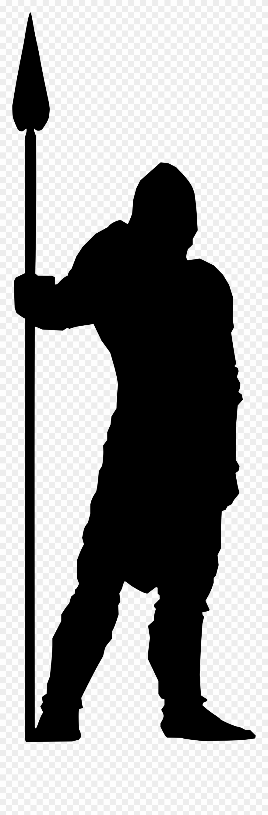 Soldier Svg Silhouette - Medieval Soldier Silhouette Png Clipart