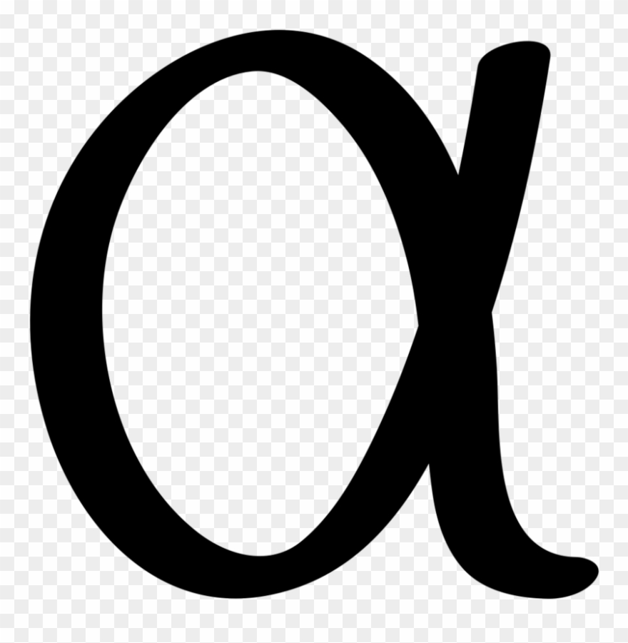 Black And White Greek For Choice Image - Alpha Icon Clipart