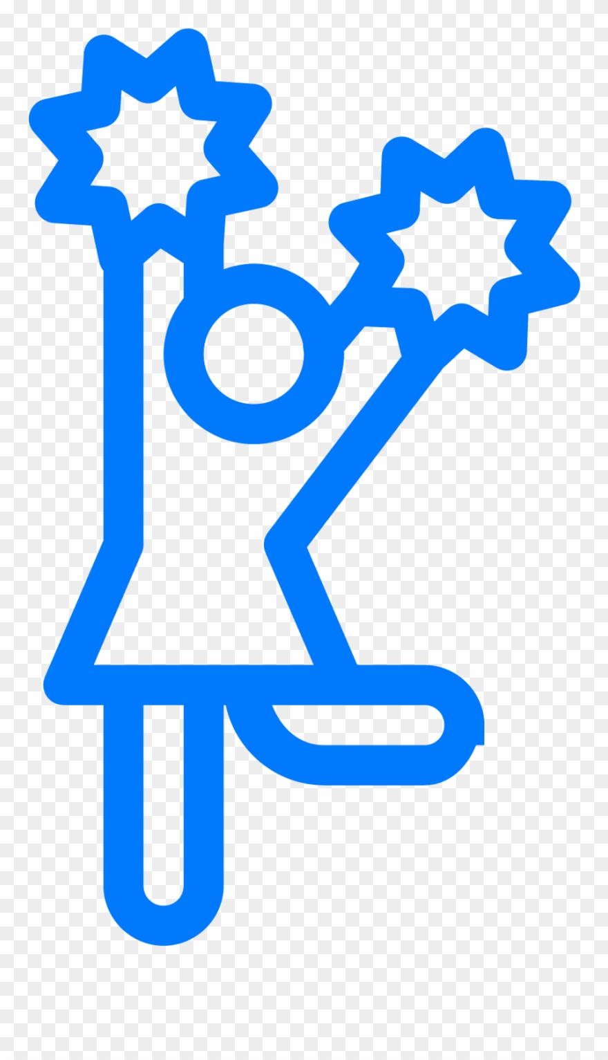 Clip Art Black And White Library Cheerleader Female - Cheerleader Icon - Png Download