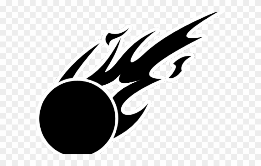 Meteor Black And White Clipart