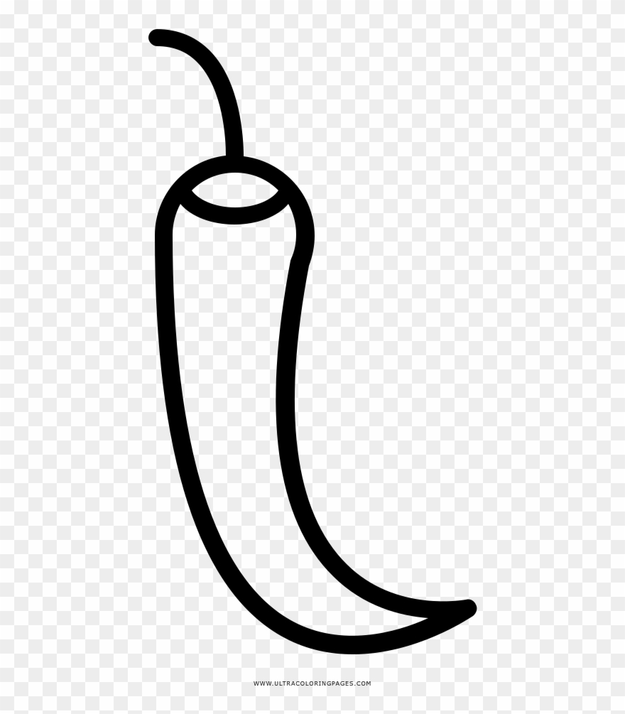 Chili Pepper Coloring Page - Chili Pepper Clipart