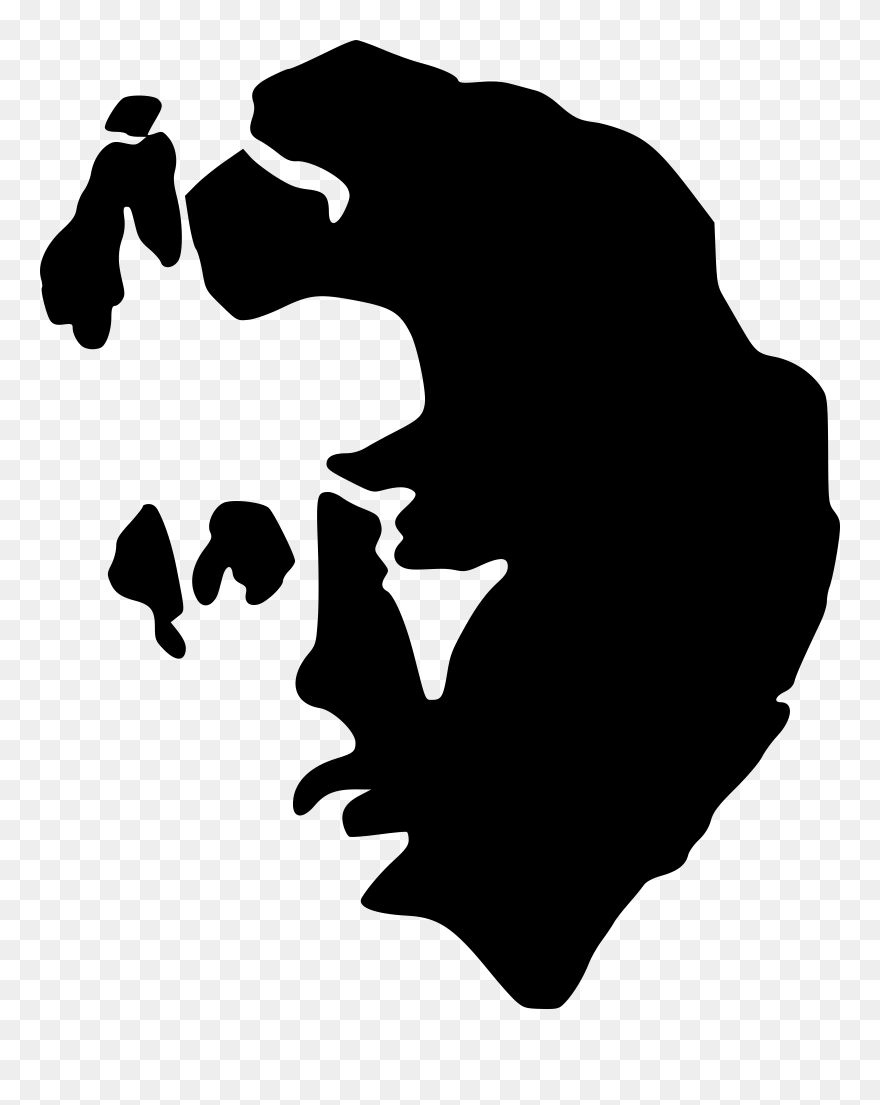 Silhouette Black And White Female Computer Icons Person - Marie Equi Stencil Clipart