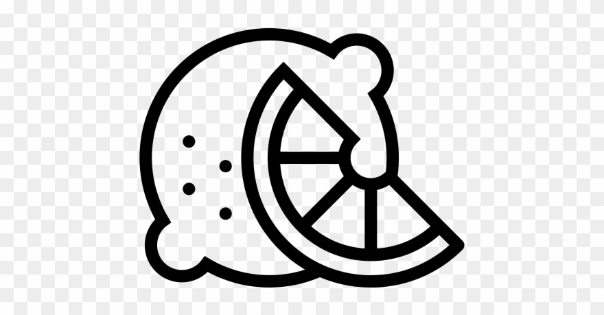 Lime Slice Rubber Stamp - Vector Workflow Icon Clipart