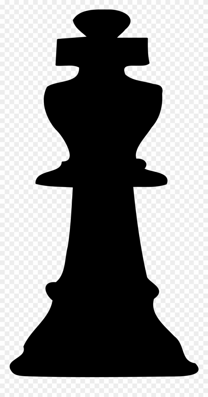 Big Image Png - King Chess Piece Silhouette Clipart