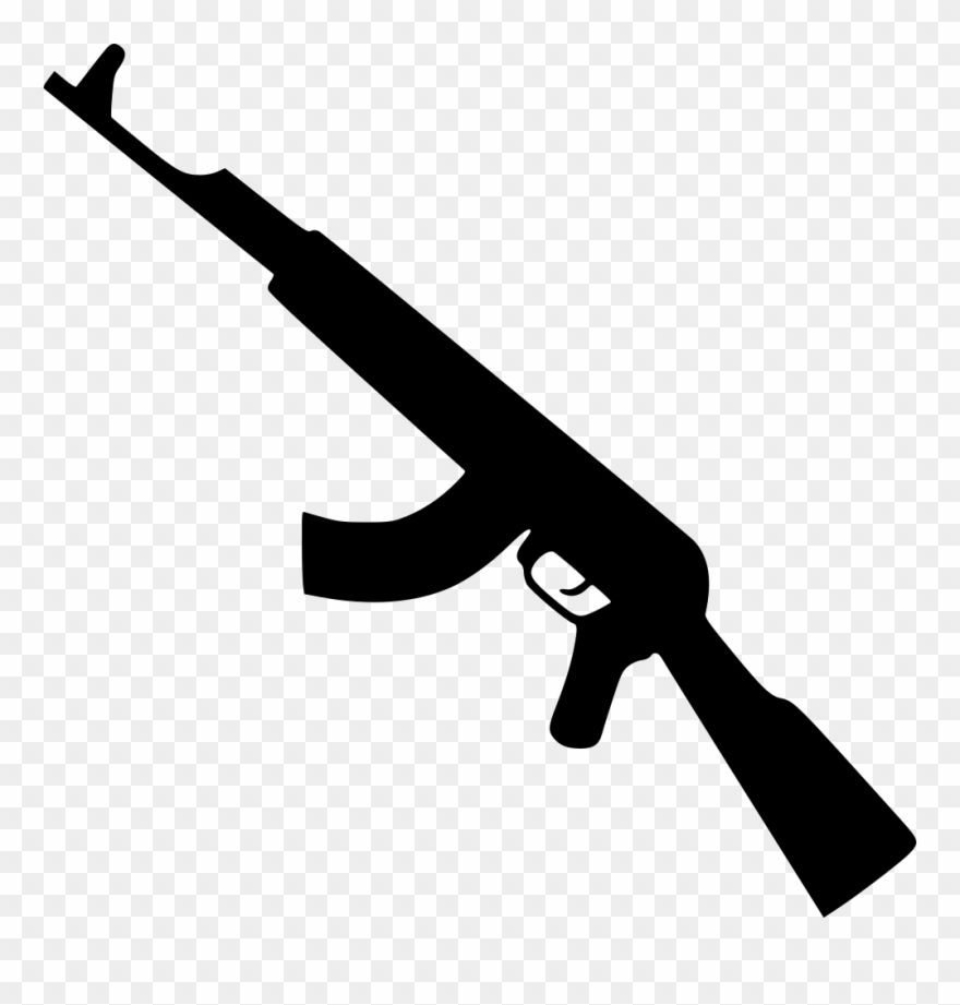 Kalashnikov Gun Png Icon - Gun Icon Png Clipart
