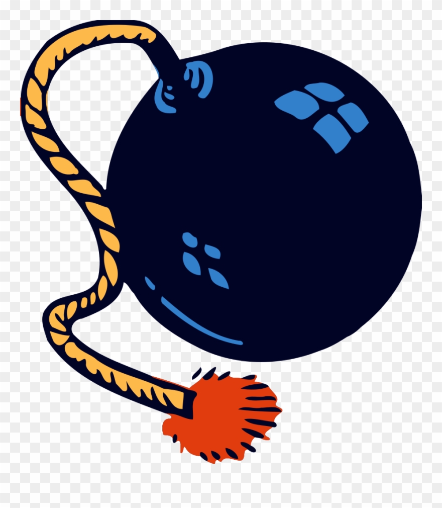 Bomb - Bomb With A Fuse Clipart - Png Download