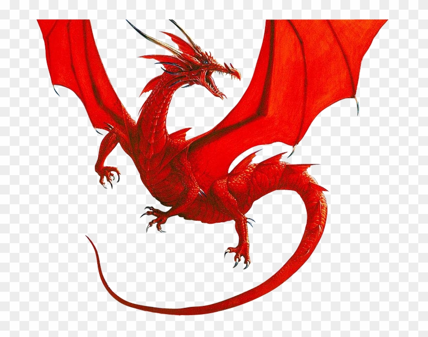 Dragon Clip Red - Red Dragon Png Transparent Png