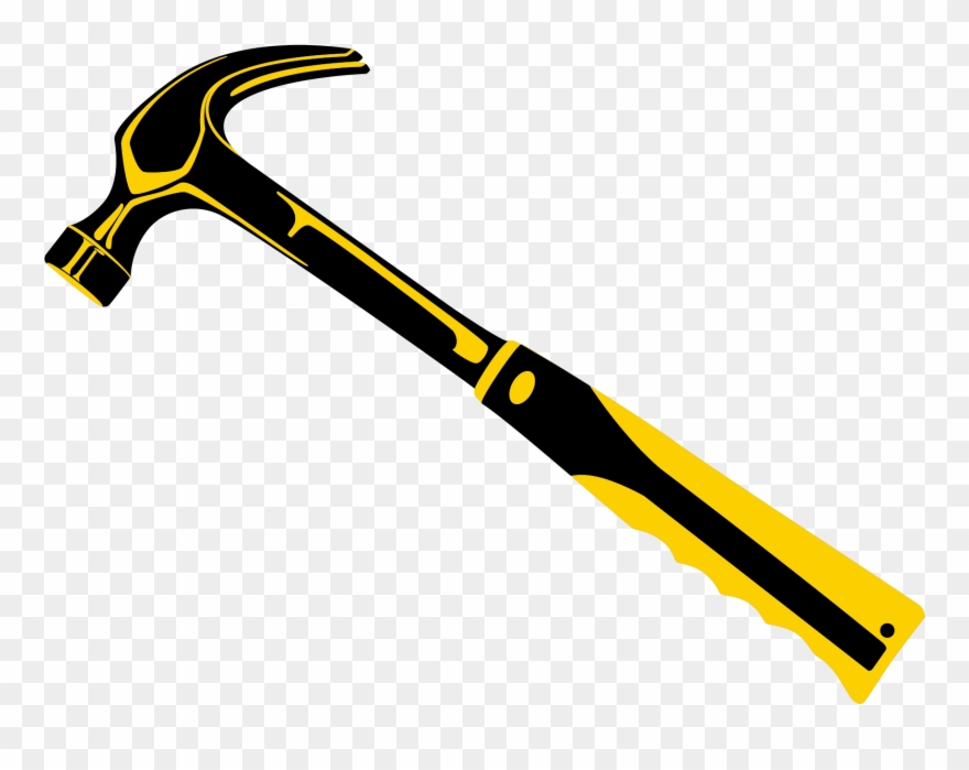 Hammer Tool - Yellow Hammer Tool Clipart