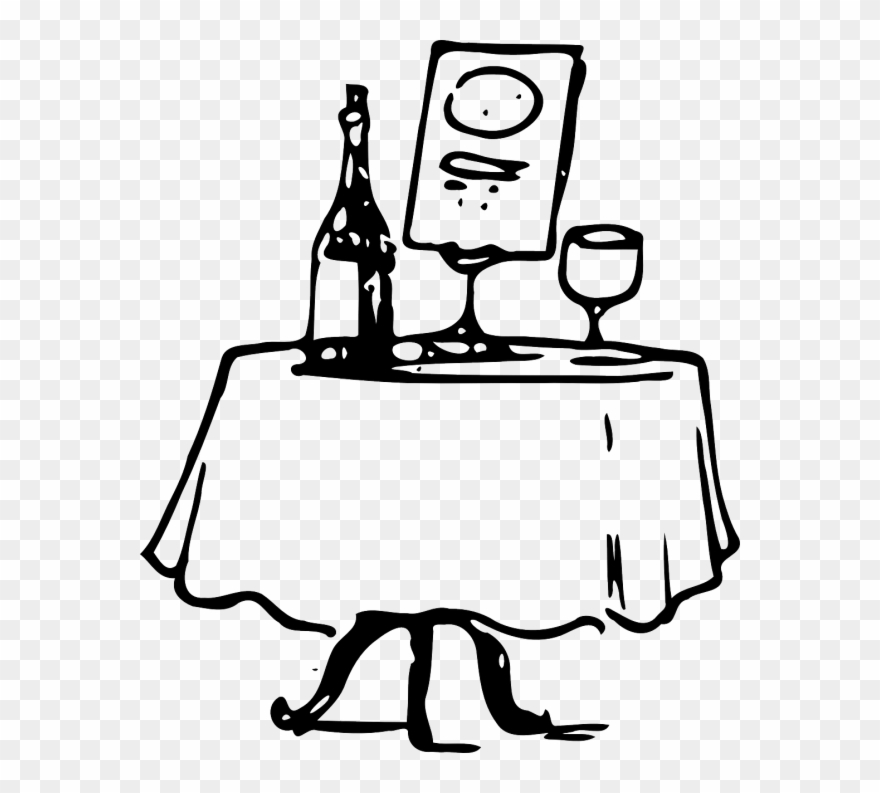 Zonden - Fancy Dinner Table Clipart - Png Download