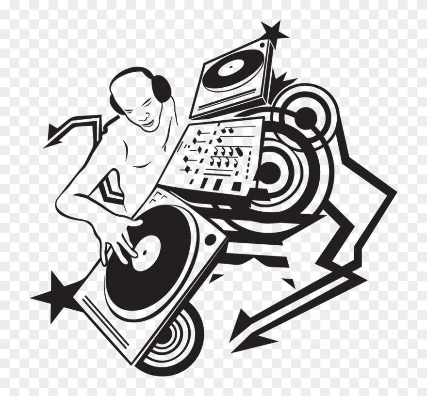 Dj Drawing Images Pictures - Music Drawing Png Clipart