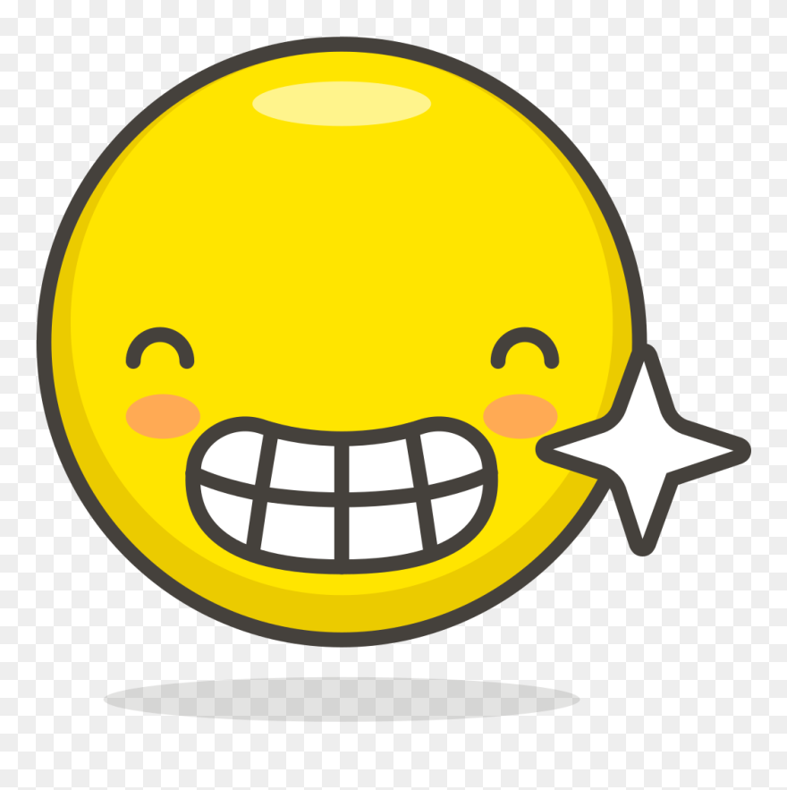002 Beaming Face With Smiling Eyes - Free Emoji Clipart
