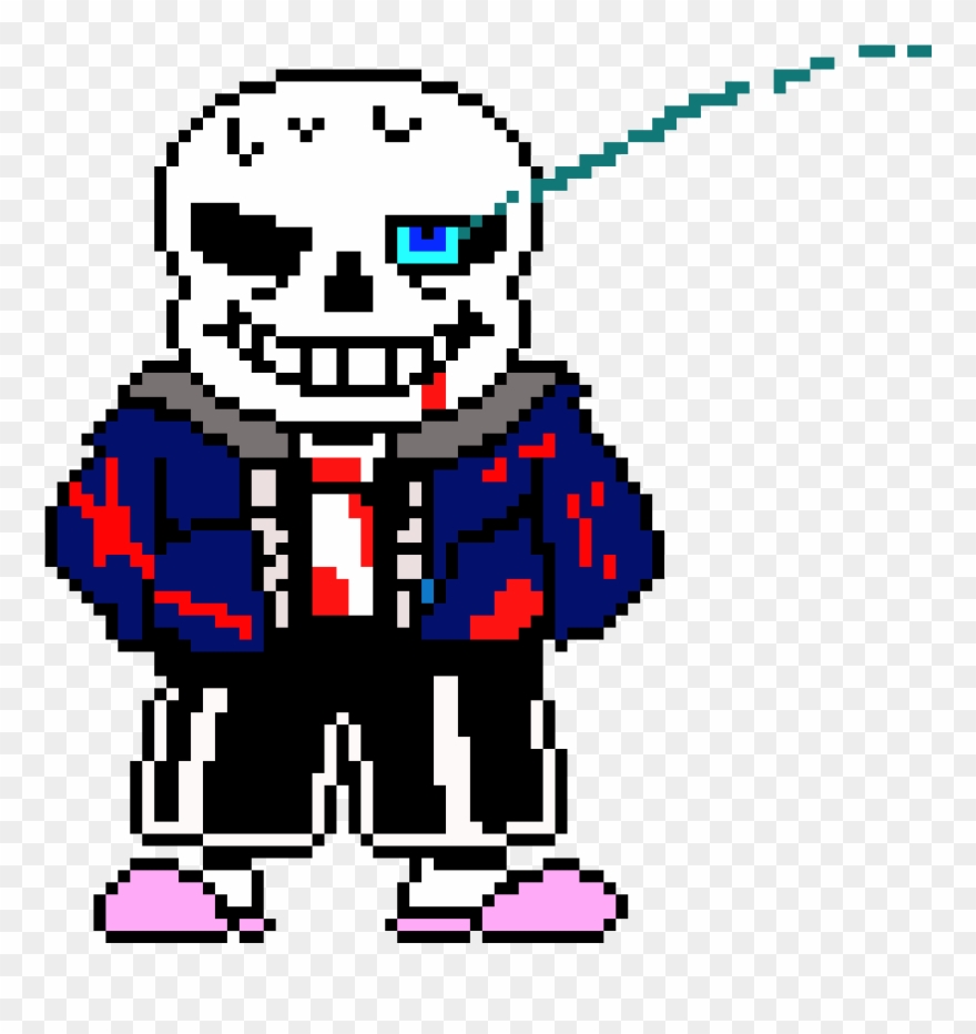 Together Genocide Sans Fight [read Description] - Sans Undertale Pixel Art Clipart