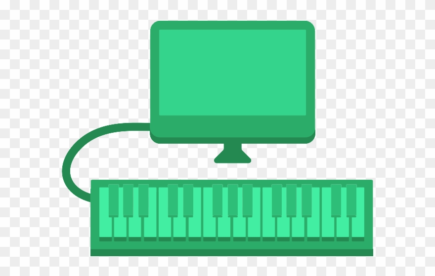 Clipart Piano Midi Keyboard - Pianu - Png Download