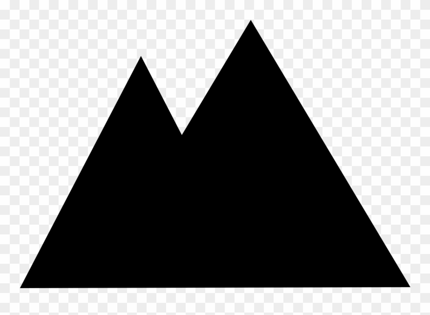 Pyramid Silhouette Png - Mountain Silhouette No Background Clipart