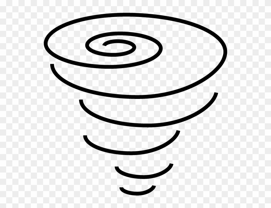 Tornado - Line Art Clipart