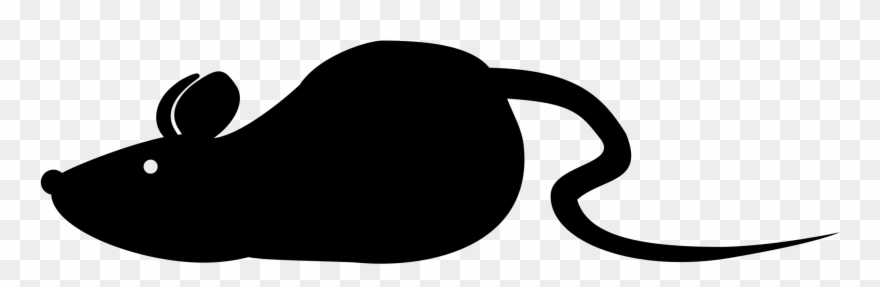 Big Image - Silueta De Un Raton Clipart