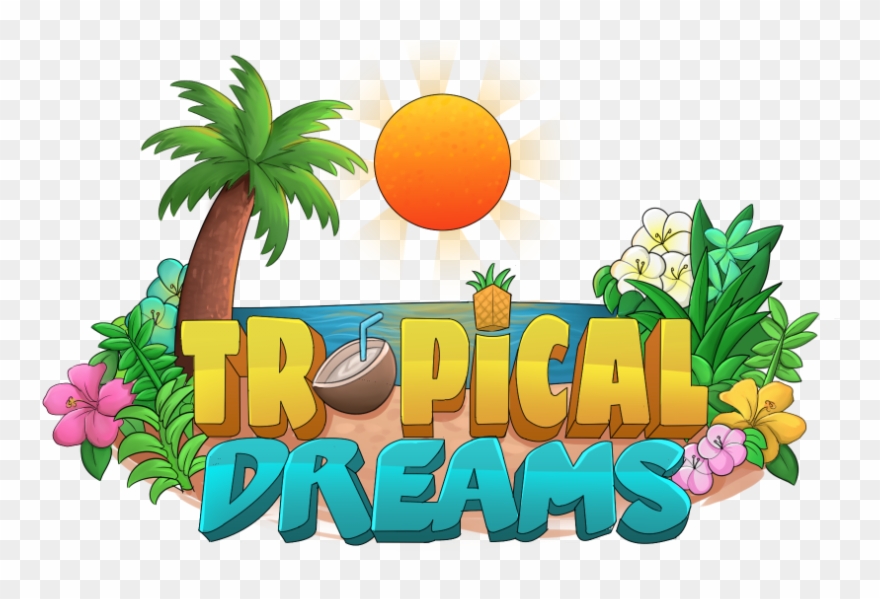 Tropical Dreams Is A Server You Don't Find Often, We - Tropical Server Logo Minecraft Clipart