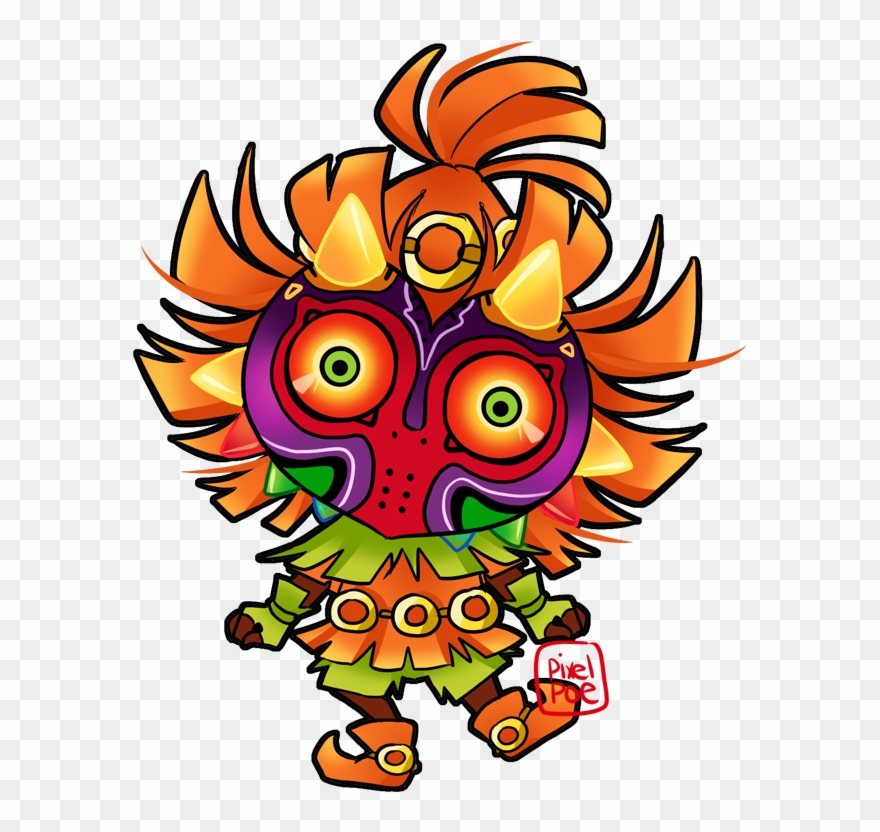 Pixelpoe Taking A Break From Playing Pokemon Oras, - Zelda Majoras Mask Chibi Clipart