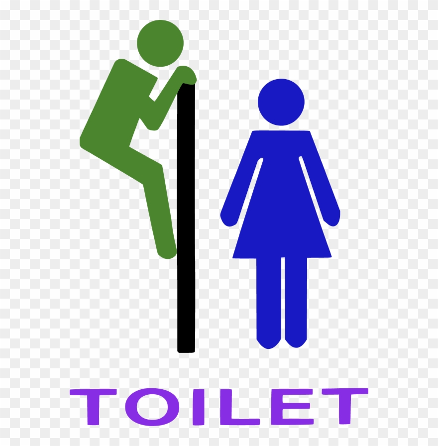 Vector Clip Art - Toilet Signs - Png Download