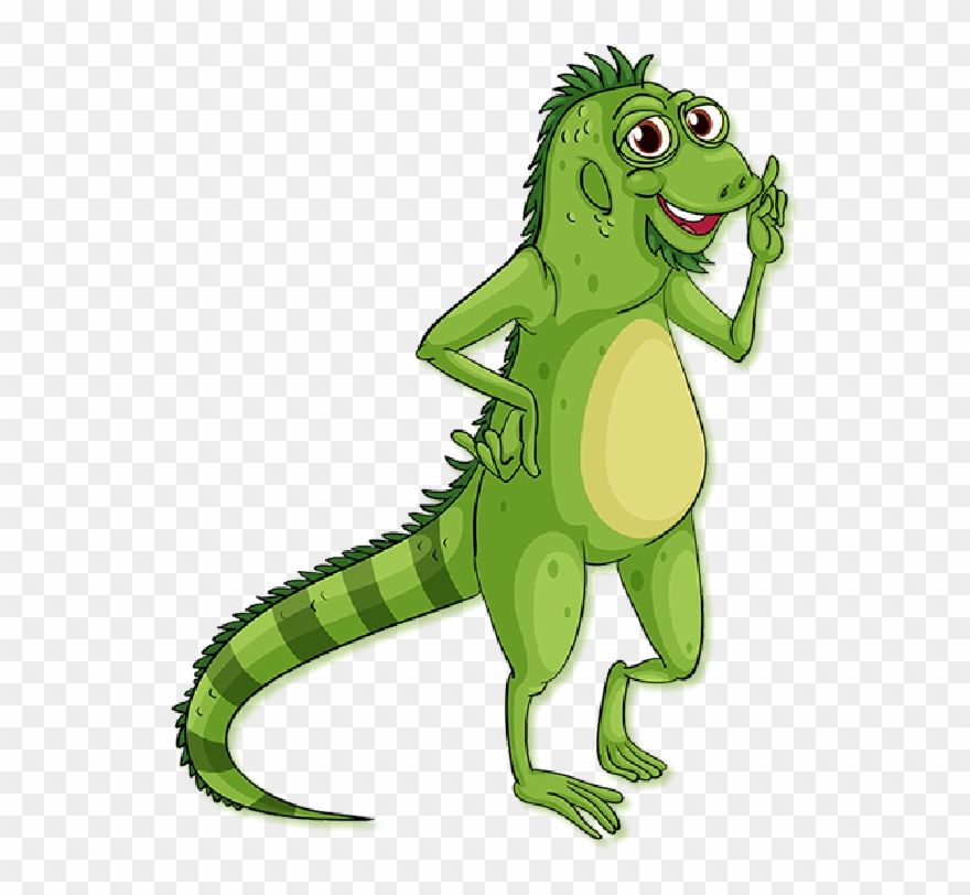 Gecko Clipart Iguana - Cartoon - Png Download