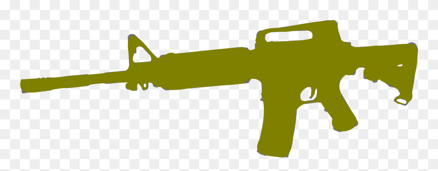 Clip Art Details - Airsoft M4 Green Gas - Png Download