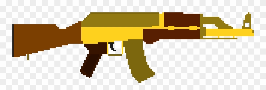 Ak47gold - Ranged Weapon Clipart