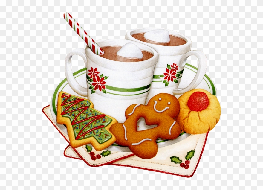 Tubes Noel / Cannes, Pains D'épices, Bonbons - Cookies And Cocoa Clipart - Png Download
