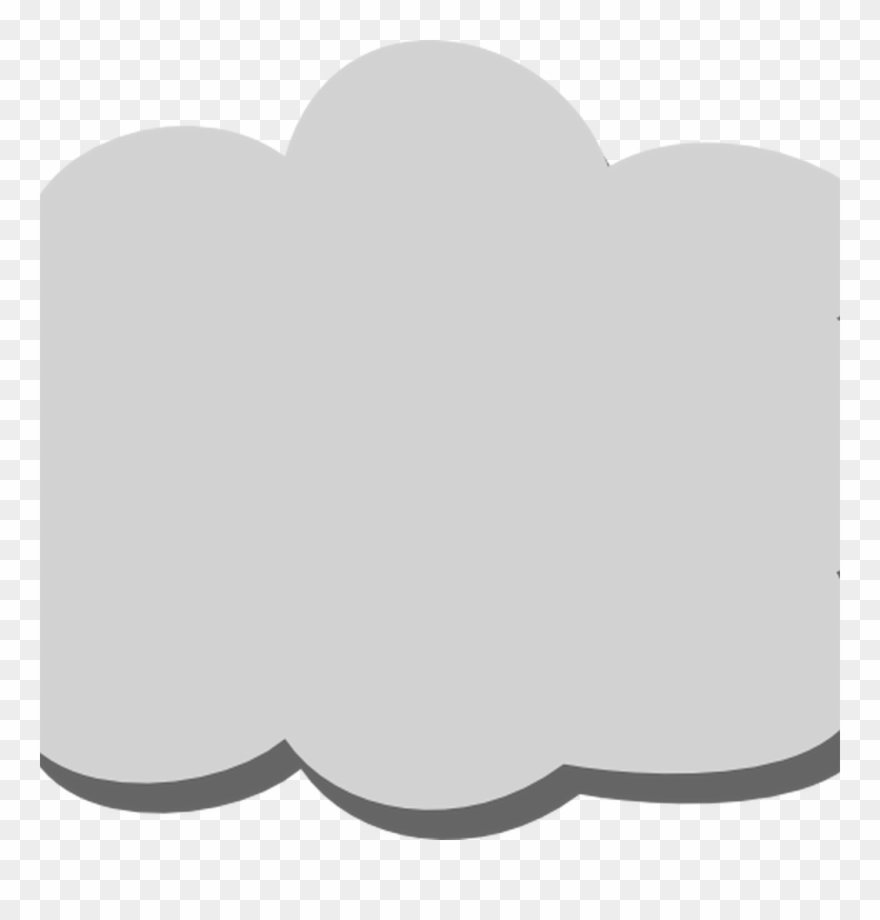 Clouds Clipart Gray Cloud - White - Png Download