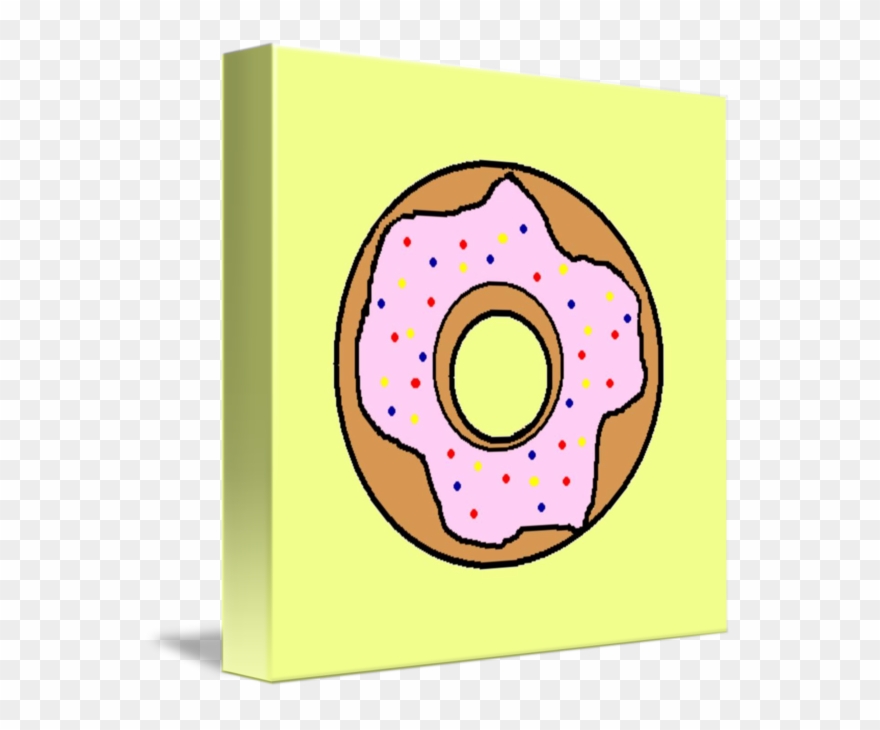 Doughnut Clipart Yellow - Doughnut - Png Download