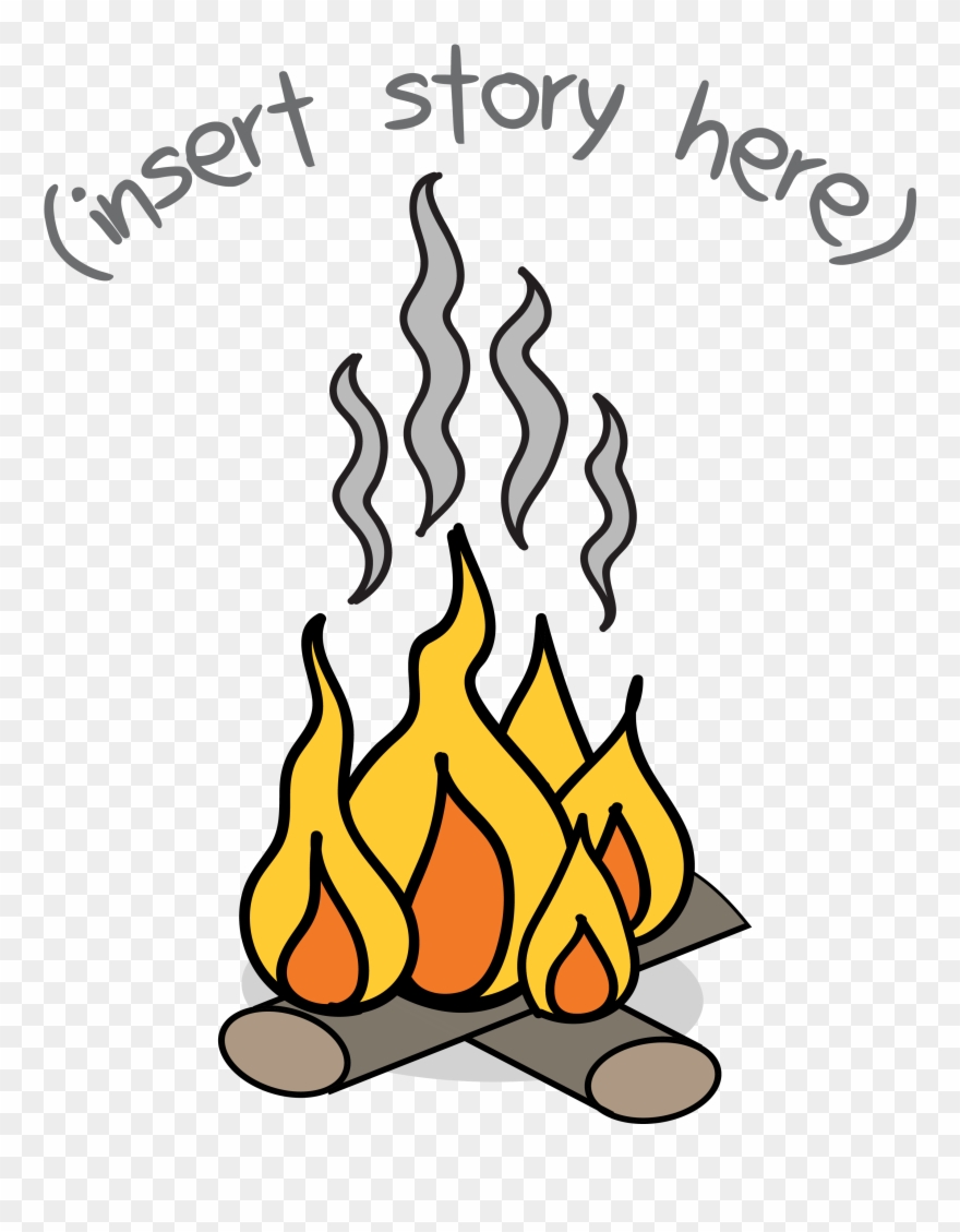 Kids Fireside Clipart
