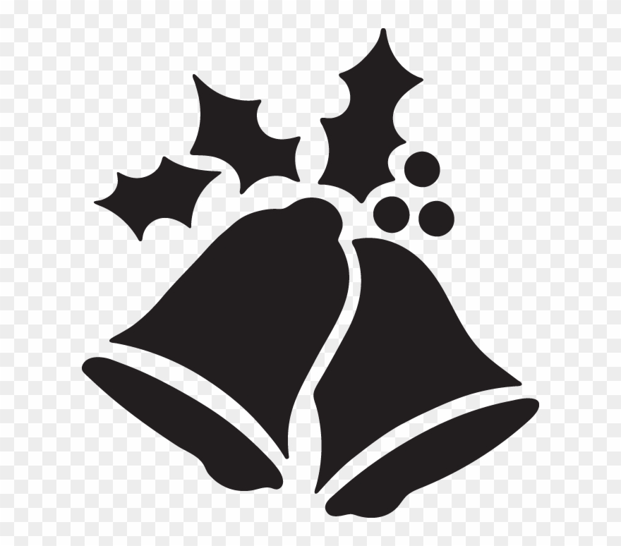 Christmas Bells And Holly - Christmas Day Clipart