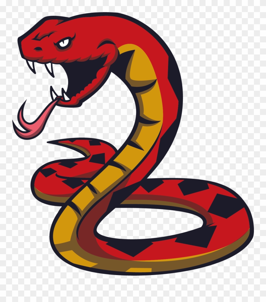 Snake Tattoo Png Transparent Quality Images - Red Snake Cartoon Transparent Background Clipart