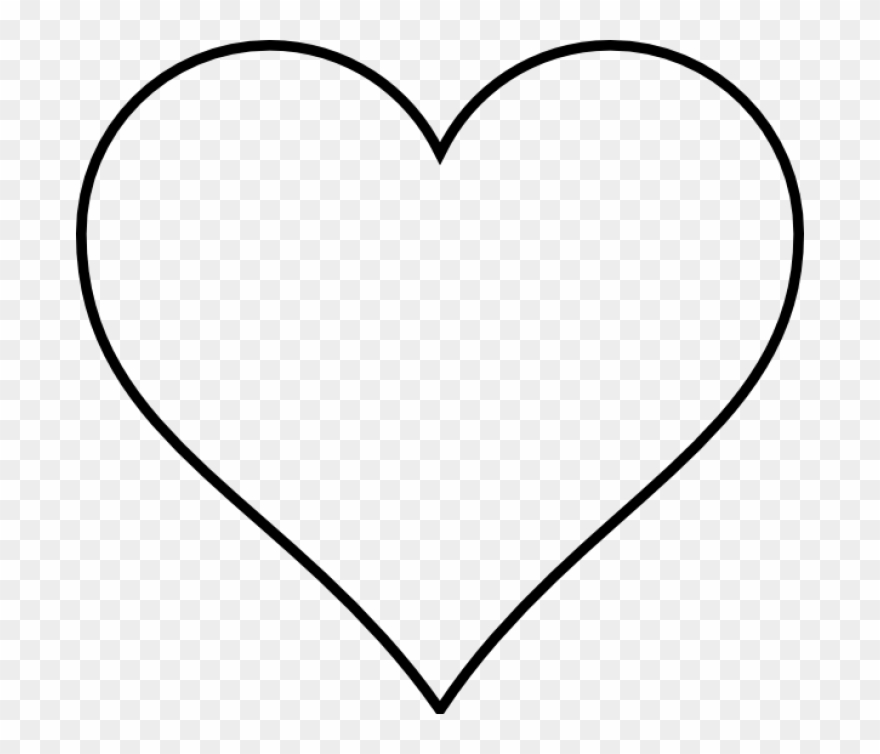 Permalink To Heart Clipart Black And White - Heart Outline .png Transparent Png