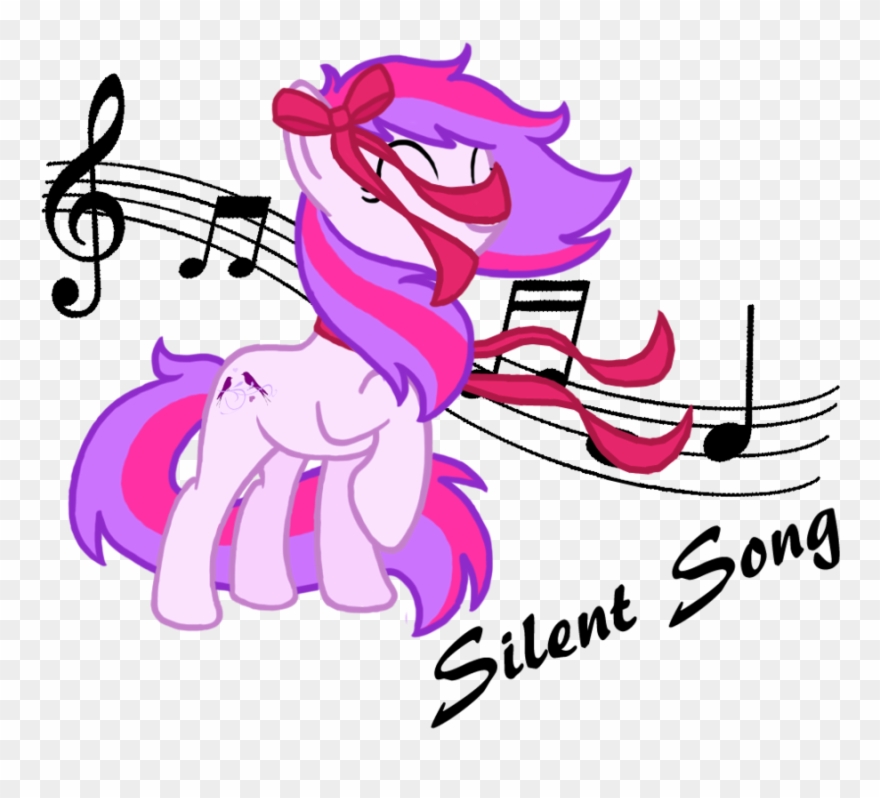 Cute Music Notes Oc Only Silent - Music Clipart