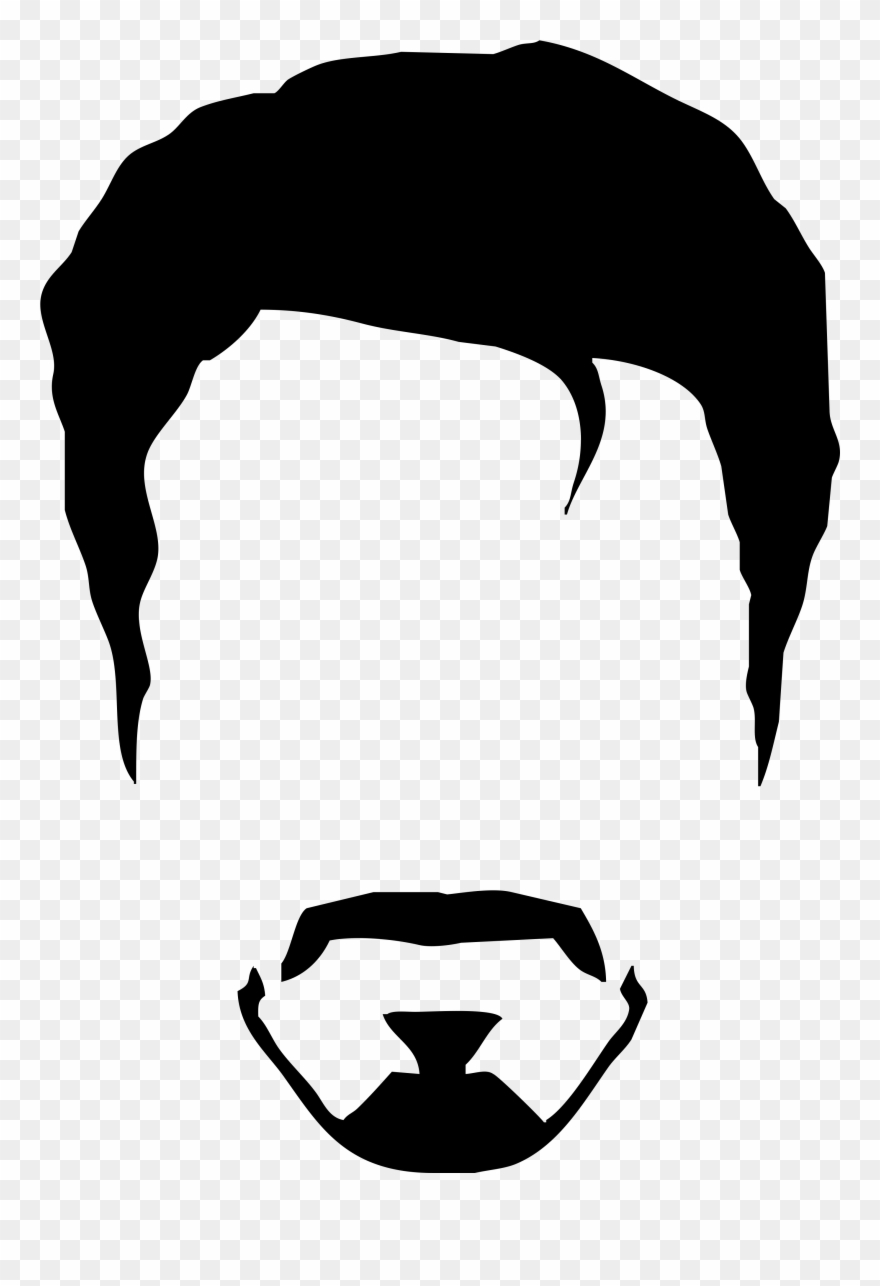 Elvis Clipart Minimalist - Man Hair Vector Png Transparent Png