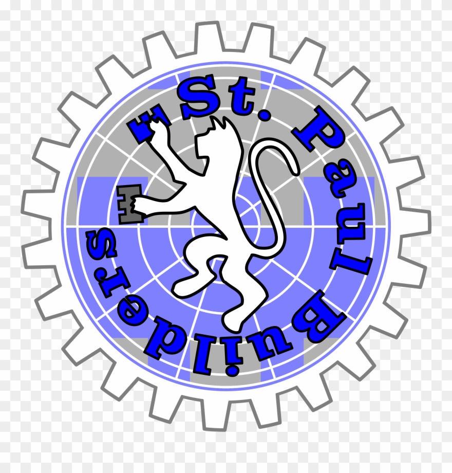 St Paul Builders Logo Gear Theme - Ssit Clipart