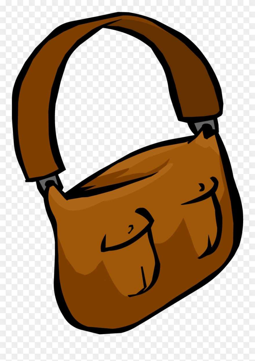 Brown Clipart Penguin - Club Penguin Brown Messenger Bag - Png Download