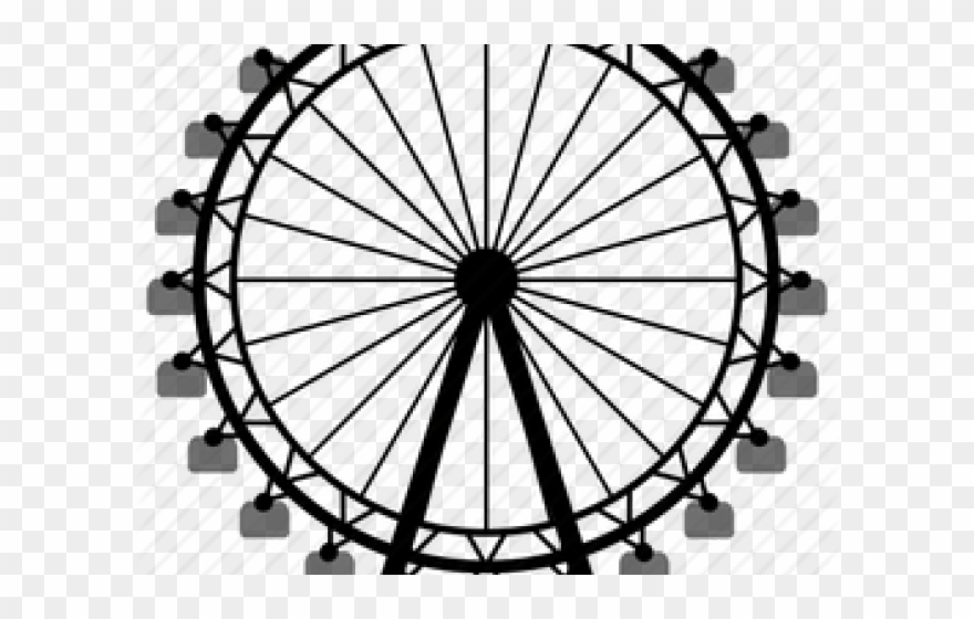 Drawn Ferris Wheel Easy - Middle Of Indian Flag Clipart