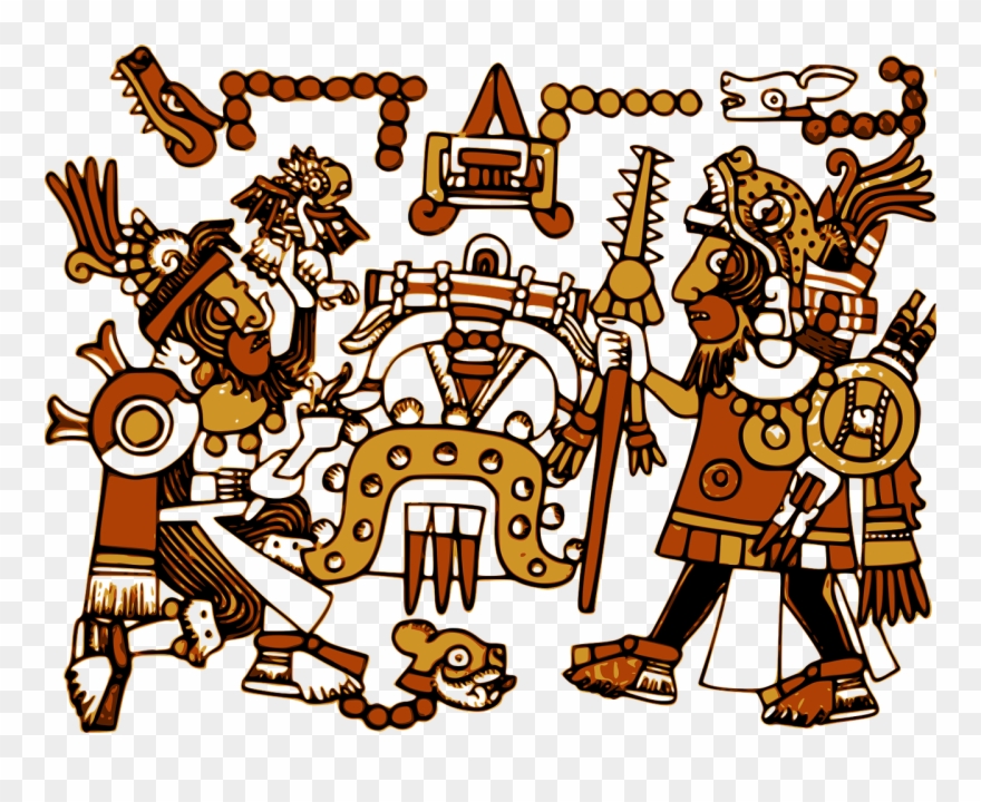 Aztec Character Design - Cultura Mixteca Clipart