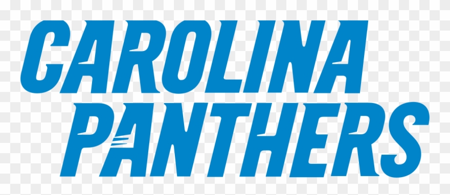 Carolina Wikipedia - Carolina Panthers Name Logo Clipart