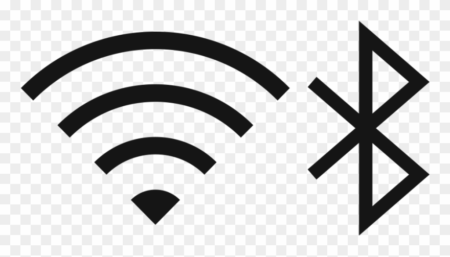 Wi-fi And Bluetooth Icon - Bluetooth Sign On Iphone Clipart