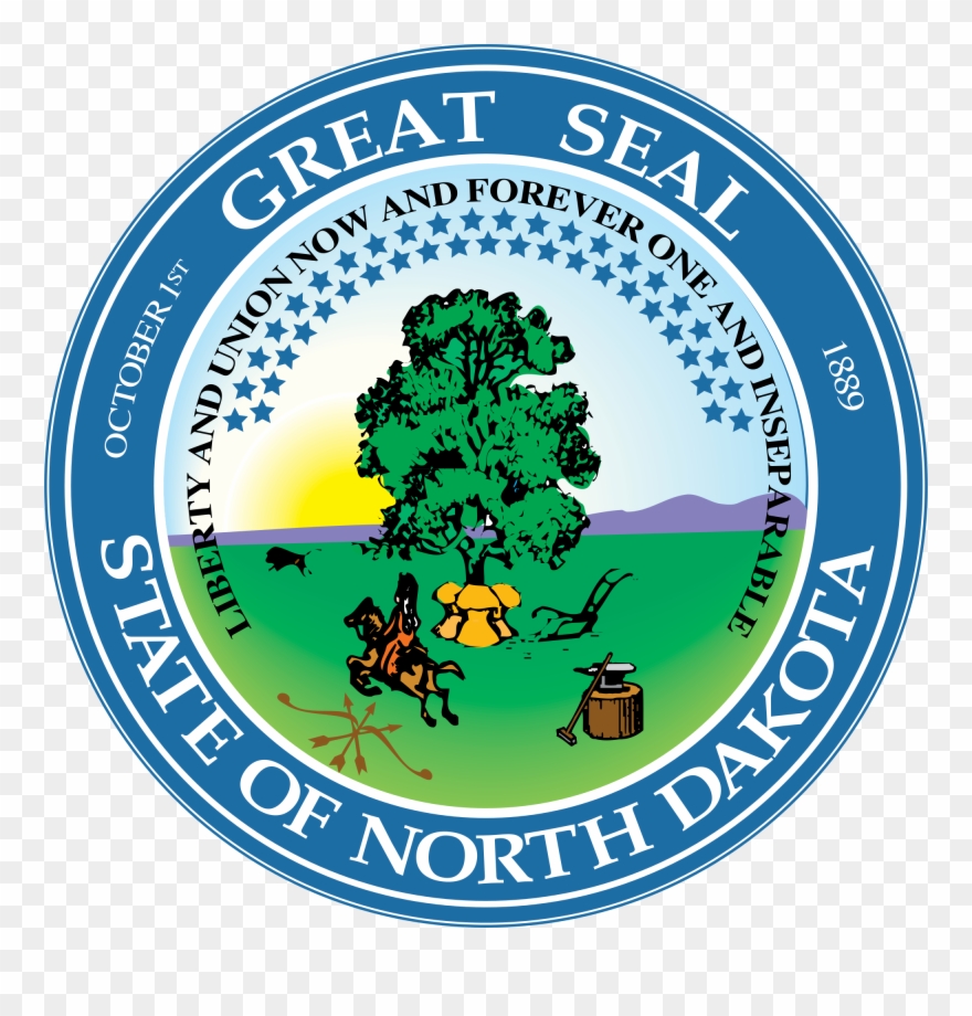 North Dakota Seal Of The State Clipart