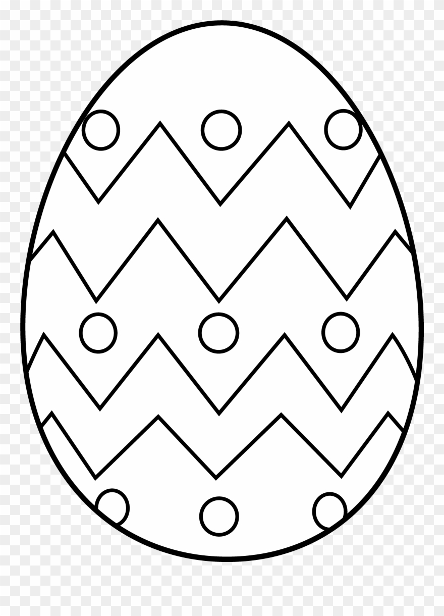 Easter Clip Art Black And White - Easy Things To Draw For Easter - Png Download