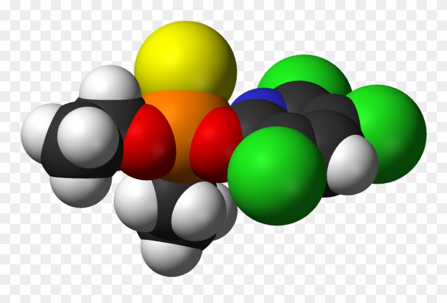 Chlorpyrifos Molecule Clipart