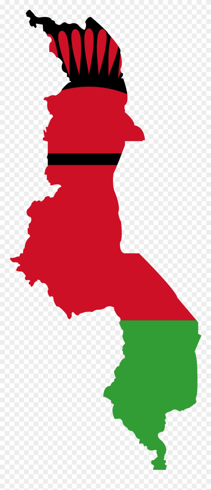 Biodiversity In Malawi Just Like Most Countries Is - Malawi Flag Map Clipart