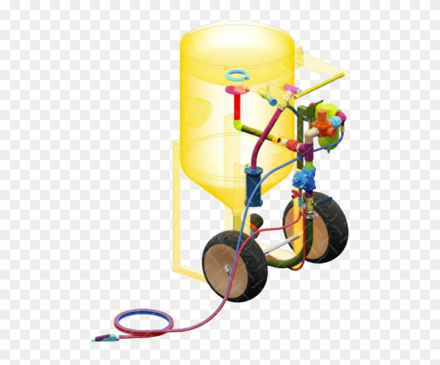600lb Sandblasting Pot - Toy Instrument Clipart